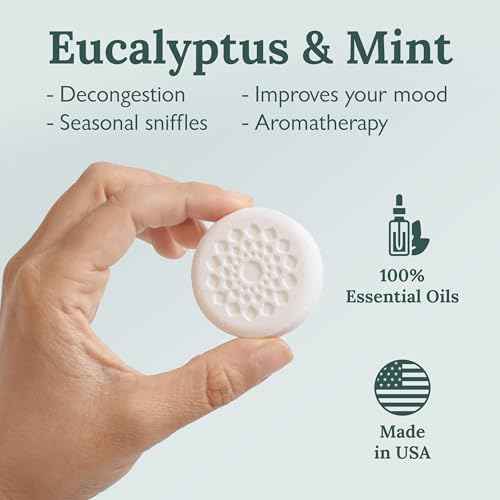 Gilden Tree Essential Oils Shower Steamers 100% Pure Eucalyptus Mint Long Lasting, Individually Wrapped, Spa Stress Relief Gifts for Women Made in USA