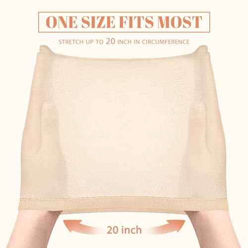 MORGLES 20 Pcs Wig Cap Beige, Stretchy Nylon Wig Caps for Women
