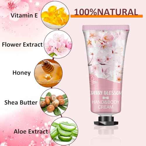 12 Pack Hand Cream Gift Set, Stocking Stuffers for Women, Bulk Hand Lotion Travel Size for Dry Cracked Hands, Mini Moisturizing Hand Lotion for Christmas Gifts, Thank You Gifts, Bridesmaid Gifts