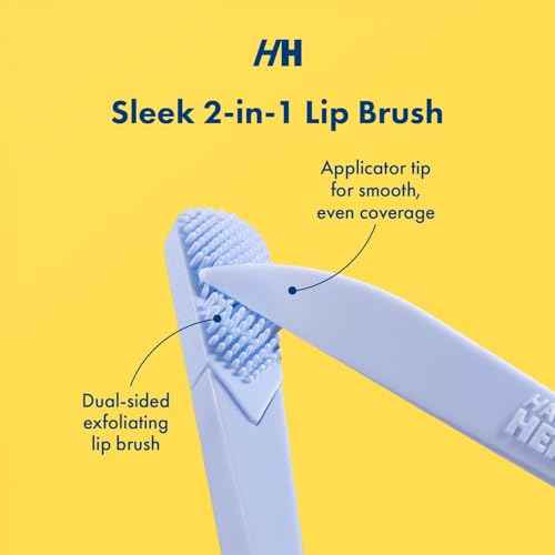 Handmade Heroes Lip Brush, Reusable Lip Exfoliator - Gentle Exfoliant, Use with Sugar Lip Polish and Lip Exfoliator Scrubber for Chapped and Dry Lips 2pc