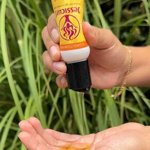Jessicurl, Oil Blend, Island Fantasy, 2 Fl oz. Hair Oil for Curly Hair and Frizz Control, Dry Hair Treatment, adds Softness and Shine, with Avocado, Jojoba and Coconut Oil