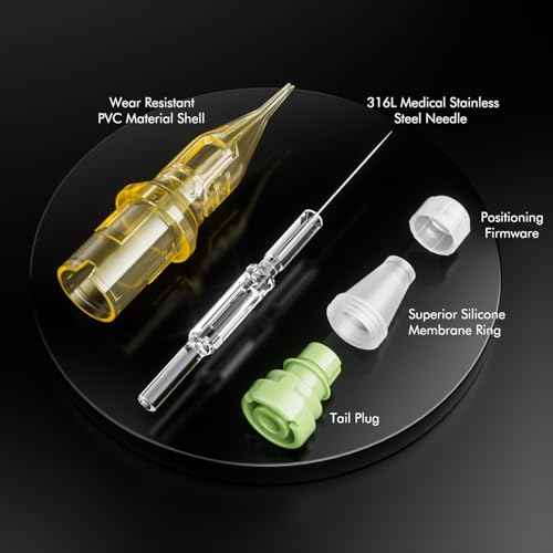 Tattoo Cartridge Needles, LIUMATE 14RL Tattoo Needles 20Pcs Standard Disposable Needle Cartridges Round Liner with Membrane for Rotary Tattoo Machine Pen Gun£¨1214RL