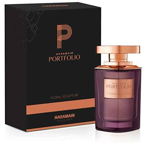 Al Haramain Portfolio Floral Sculpture for Unisex - Arabian Perfume for Women & Men - Long Lasting Fragrance with Bergamot, Cedarwood, Sandalwood - Arabic Cologne - Eau de Parfum - 2.5 oz EDP Spray