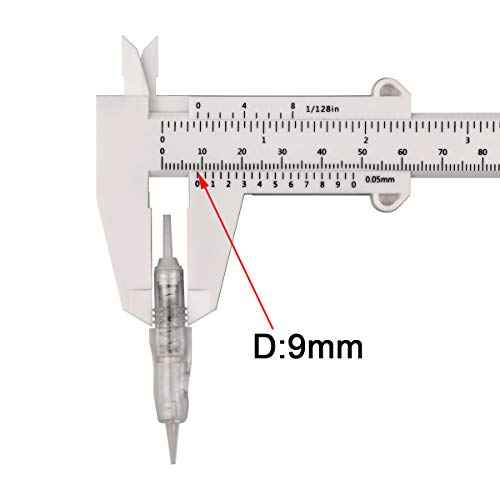 50pcs Guapa 9mm Spiral Cartridge Needles Disposable Tattoo Needles Stainless Steel Sterilized Cartridges Needles for Tattoo Machine Eyebrows Eyeliner Lip Permanent Makeup Machine (0.25mm 1P)