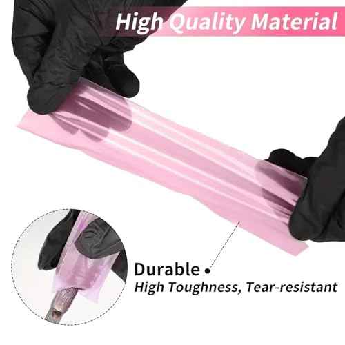 Tattoo Machine Covers & Wrap Grip, 200pcs Tattoo Pen Covers & 8Pcs Tattoo Wraps for Machines & Cutter, Tattoo Machine Bags Supplies Kit, Comprehensive Protection for Tattoo Gear, (Black)