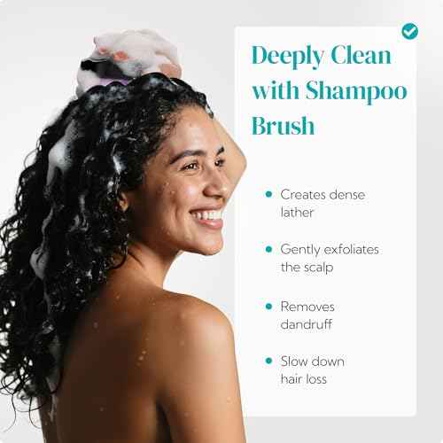 HEETA Hair Scalp Massager Shampoo Brush 2 Pack, Soft Silicone Bristles to Remove Dandruff, Waterproof Hair Scrubber for Both Wet Dry Use, Suitable for Men & Women (Green & Black)