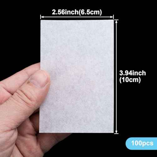100pcs End Papers for Hair, Disposable Salon Hair Perm Papers, High Temperature Resistance Curling Styling Accessories for Cold and Hot Perms- White