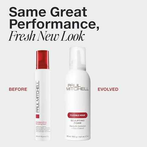 Paul Mitchell Sculpting Foam, Touchable, Flexible Hold + Frizz Control, For All Hair Types