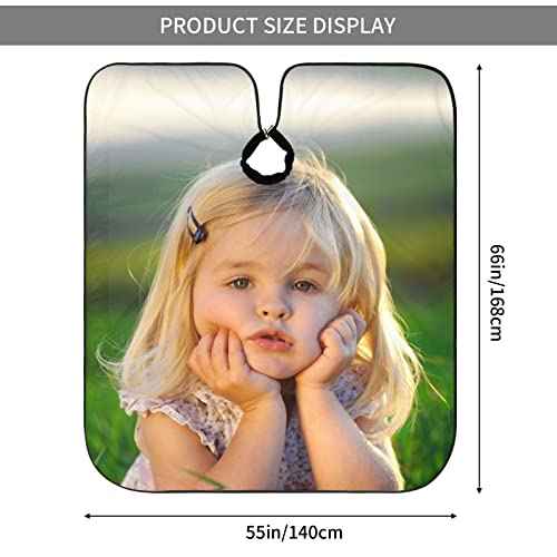 Custom Barber Cape Personalized Hair Cutting Capes with Adjustable Neckline Hairdresser Cape for Home Salon Barbershop