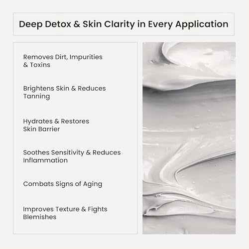 WildOak Dead Sea Healing Mud Clay Mask for Face & Body | 2% Niacinamide, Calendula & Zinc Oxide | Paraben & Sulphate Free | Blemishes, Evens Skin Tone, Enhances Radiance | For All Skin Types | 3.52 oz