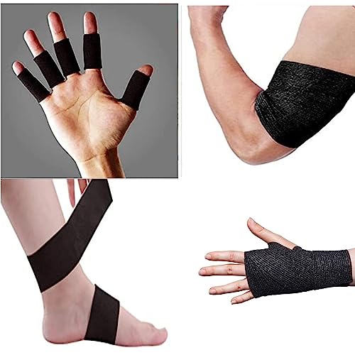 Self Adhesive Bandage Wrap Tattoo Grip Tape 2 inch x 5 Yards Cohesive Bandage Wrap Medical Wrap for Sports & First Aid, Elastic Self Sticking Bandage Tape Vet Wrap for Dogs£¨24PC