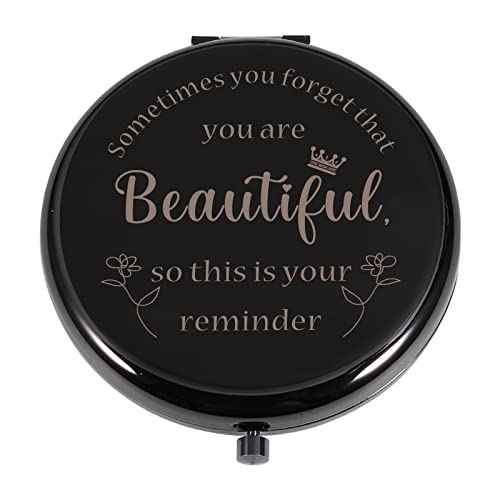 Perleddom Stocking Stuffers for Girls Makeup Compact Mirror Dorm Room Essentials Off to College Gifts for Her Inspirational Graduation Birthday Gifts for Daughter Christmas Stocking Stuffer for Women