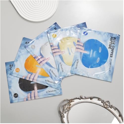 10 Pack Collagen Hydrating Face Masks, 24K Gold Face Sheet Mask, Astaxanthin Facial Mask, Blue Copper Collagen Skin Care Premium Facial Sheet Patch for Moisturizing, Best choice for Christmas Gifts