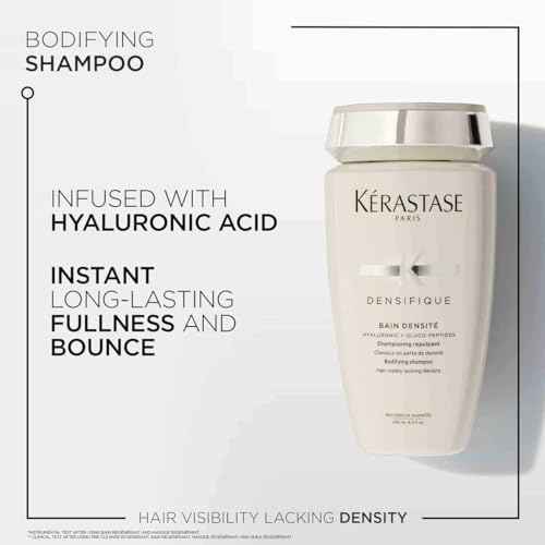 Kerastase Densifique Densit? Shampoo - Thickening & Strengthening For Fine & Thinning Hair, Removes Build-Up & Adds Shine With Hyaluronic Acid