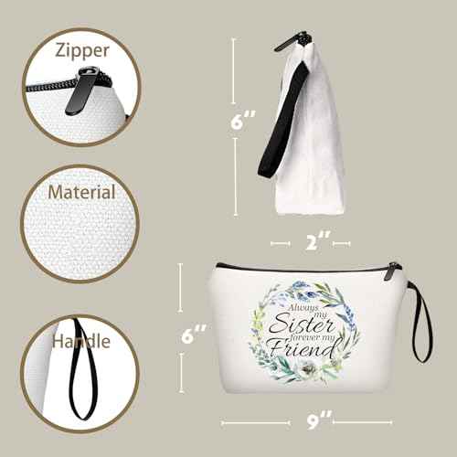 Sisters Gifts,Gift for Sisters from Sister,Gifts for Your Sister,Women Makeup Bag,Gifts for Sister Adult,Gifts for Little Sister,Funny Gifts for Sister,Big Sister Gift,Sister Birthday Gift