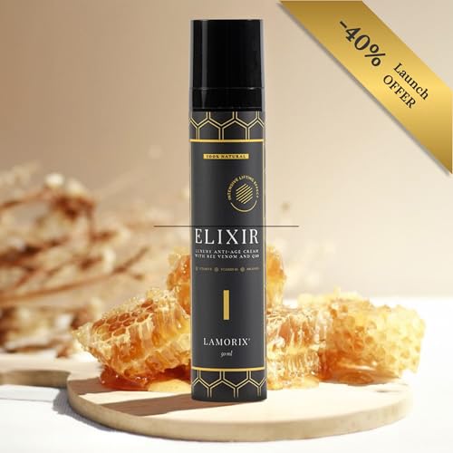 Elixir Bee Venom Skin Treatment Cream ? Anti-Aging Face Cream with Hyaluronic Acid & Coenzyme Q10 ? Deep Wrinkle Filler & Instant Face Lift Treatment ? 50ml