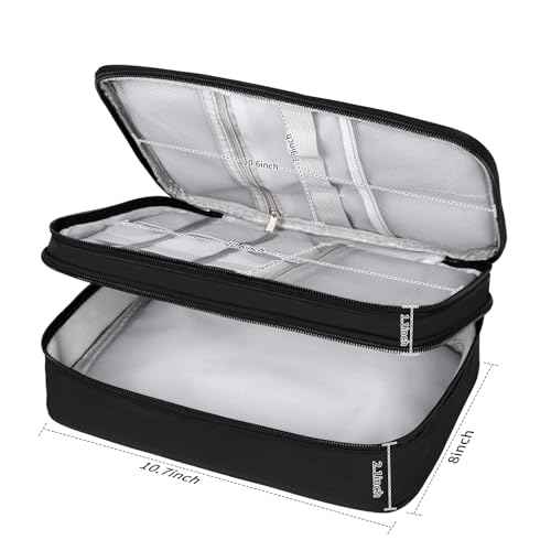 Barber Case Barber Tool Bags Barber clipper Bag Barber Cases for Clippers and Supplies Professional Barber Accessories Kit Hair Cutting Scissors Storage Bag Shaving Kits (Black)