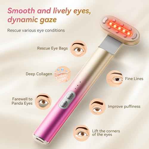 7 in 1 Red-Light-Therapy£¬Red Light Therapy for Face Eye Skincare Equipment at Home£¬Red for Skincare & Blue Rejuvenation Tool (Rose Purple)