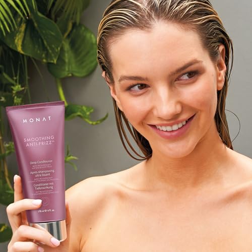 MONAT Smoothing Deep Conditioner with Rejuveniqe¢ç - Anti-Frizz, Long-Lasting Frizz Control for Damaged Hair - Net Wt. 178 ml / 6 fl. oz