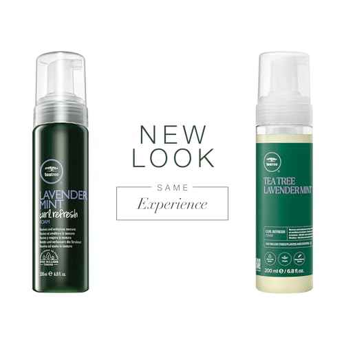 Tea Tree Lavender Mint Curl Refresh Foam, Hair Mousse, For Coarse, Curly + Dry Hair, 6.8 fl. oz.