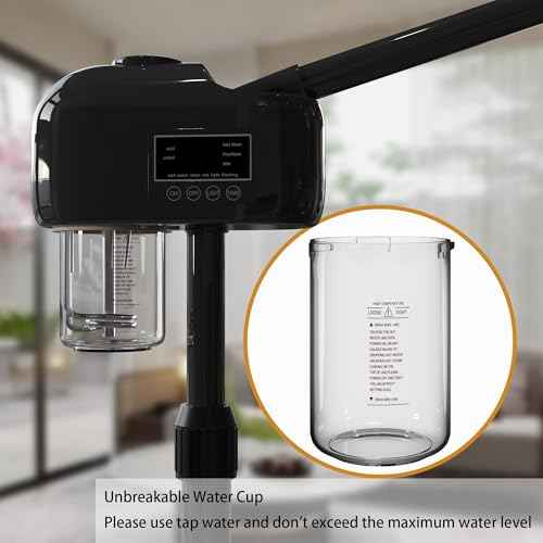 Facial Steamer, Professional Facial Steamer with Hot Mist for Esthetician, Facial Steamers Home Facial Spa, Face Steamer for Facial Deep Cleaning ? Professional Home Facial Spa Steamer with Hot Mist.