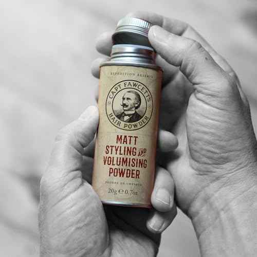 CAPTAIN FAWCETT Expedition Reserve Matt Styling & Volumising Hair Powder 0.4oz | Instant Volume & Texture | Lightweight & Residue-Free