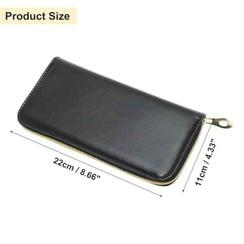 VOCOSTE Barber Scissors Pouch Bag, Fit for Below 6.5 in Shear, Hair Scissor Shears Cases for Hair Stylists, Can Hold 4 Scissor, Black
