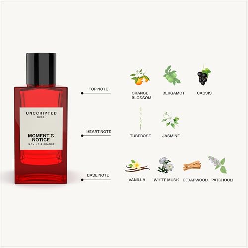 Unscripted. Moments Notice - Bold and Long-Lasting Perfume for Women - Women Perfume with Jasmine, Musk and Vanilla for the Free-Spirited - 3.4 oz