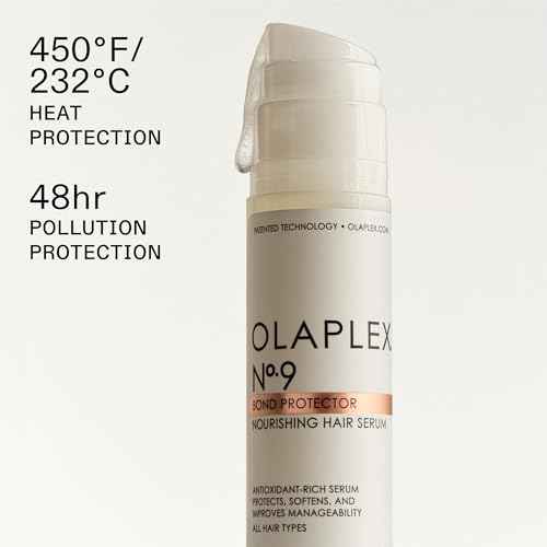 Olaplex No. 9 Bond Protector Nourishing Hair Serum, Heat Protectant, Softens & Weightlessly Nourishes, Reduces Tangle & Static, For All Hair Types, 3.0 fl oz