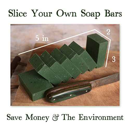 Adirondack Fragrance & Flavor Farm ADK Birch Soap Natural Soap Bar 16oz, Plant-Based Organic Vegan Soap with Essential Oils, Natural Body Wash for Men & Women, Dry and Sensitive Skin