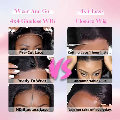 HD Glueless Wigs Human Hair Pre Plucked Pre Cut Bob 4x4, 12 Inch #30 Light Brown 210% Density Hairline Curly Bob Wig Human Hair, Wear and Go Deep Wave Lace Front Wigs Human Hair for Black Women