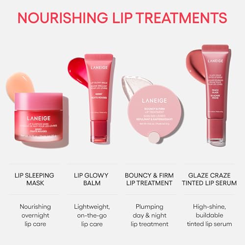LANEIGE Glaze Craze Tinted Lip Serum: Hydrating Lip Serum for Glossy, Nourished Lips with Plumping Polypeptides