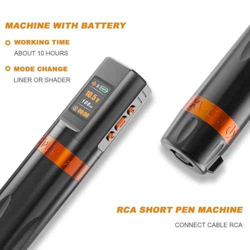 Leve H2 Tattoo Gun - Professional Rotary Tattoo Machine Cordless Tattoo Pen Machine with 4.2mm Stroke & 2000mAh Long-Lasting Battery Cartridge for Tattoo Artists Tattoo Supplies