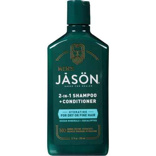 Jason Men's Hydrating 2-in-1 Shampoo and Conditioner, 12 oz