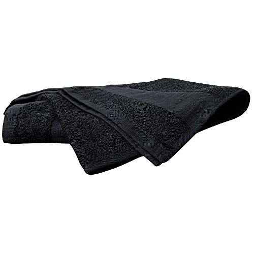 ForPro Professional Collection Premium Bleach Tough Salon Towels, Black, 100% Cotton, Bleach-Proof Towels, Stain Resistant, 16" W x 27" L, 24-Count