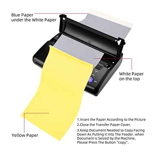 ATOMUS Tattoo Transfer Machine Printer Tattoo Transfer Stencil Machine Copier 116F Update Version