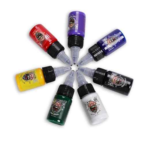 HAWINK Tattoo Ink Set 1/2oz (15ml) Tattoo Supply Ink USA 7 Colors Pigment Kit TI203-15-7