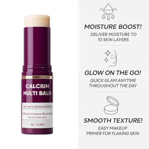 2Pcs Calcium Multi Balm Anti-Aging Face Cream | Calcium Multi Balm for Wrinkles & Sagging Skin | Intensive Repair, Firming & Hydrating Moisturizer for Face, Eyes & Neck