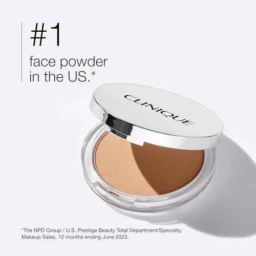 Clinique Stay-Matte Sheer Pressed Powder For Oily Skin Types | Sheer Coverage + Matte Finish | Minimizes Shine