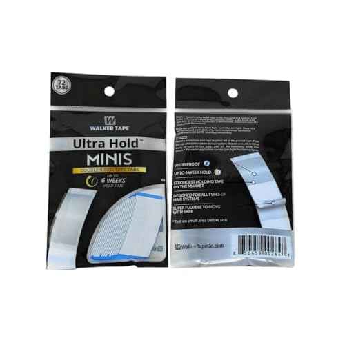 Ultra Hold Mini Tabs - Durable Double Sided Hair Wig Tape - Long Lasting Water & Heat Resistant - 72 Tabs per Pack