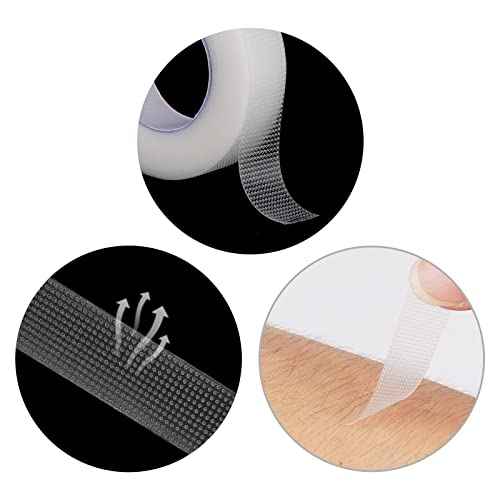 Kirecoo 6 Rolls Adhesive Eyelash Tape, Breathable PE Lash Tape,Eyelash Extension Supplies - 9 m/10 Yard Each Roll (Transparent)