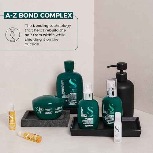 ALFAPARF MILANO Semi di Lino Reconstruction Reparative Anti Breakage Daily Fluid for Damaged Hair - Hair Breakage Treatment - Protects - Adds Shine - Thermal Protector - Fine Hair - Vegan - (4.23 oz)