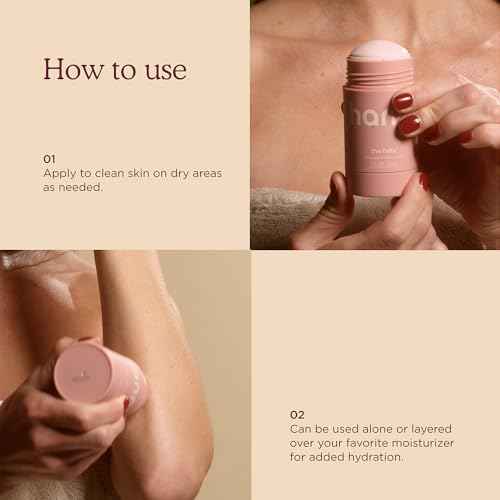HANNI Fatty Body Moisturizer Stick with Fatty Acids, Travel Size Friendly Solid Lotion for Plumping and Hydration, Fragrance-Free and Safe for Sensitive Skin, 2.5 oz (Pack of 2)