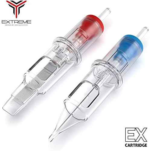 Dragonhawk Extreme Tattoo Needles - 20PCS Disposable Round Liner Cartridges 1201RL Professional Needles for Lining Work Fits Most Tattoo Machines