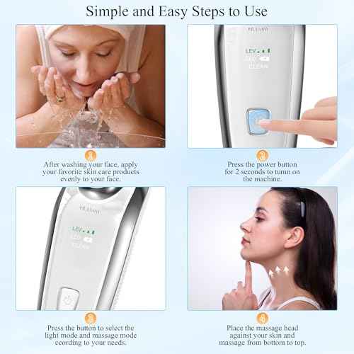 Red Light Therapy for Face and Neck, Facial & Neck Massager Tool, Face Lift, Reduce Fine Lines & Double Chin, Neck Tightening, True Beauty Glow Facial Massager - at Home Skin Care Sculpting Tool