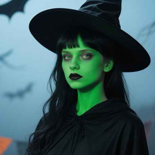 MEICOLY Green Face Body Paint Stick for Halloween SFX Cosplay Makeup,Witch Elphaba Green Face Paint, Camo Hulk Face Painting,Eye Black Stick,Waterproof Eye Black Baseball Softball Football Lacrosse