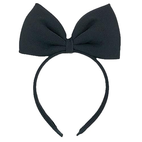 Bow Headbands Headdress for Women and Girls, Perfect Hair Accessories for Halloween Party and Cosplay (Black)