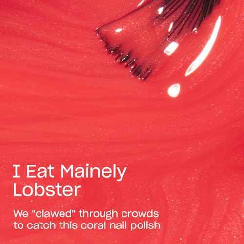 OPI Nail Lacquer Nail Polish | Opaque Bright Red Shimmer Chip Resistant Nail Polish | Fast Drying, Streak Free