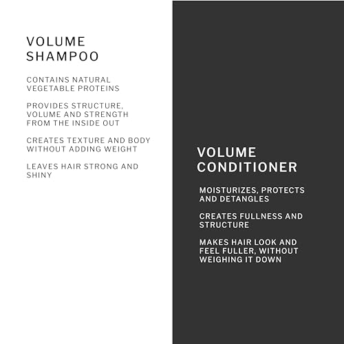 SACHAJUAN Ocean Mist Volume Shampoo and Conditioner Set | Ocean Silk Technology & Vegetable Proteins for Volume, Structure & Body | Lightweight Hydration | Vegan & Paraben-Free | Set of 2