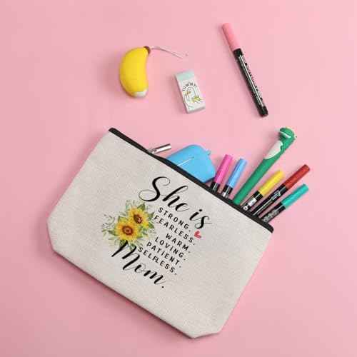 ZHAMEN Mom Gifts Mom Makeup Bag New Mom Gifts Mom Gifts from Daughters Sons Best Mom Gifts Mother Gifts Appreciation Gifts for Women Female Her Mommy Mam Retirement Birthday Christmas Mothers Day